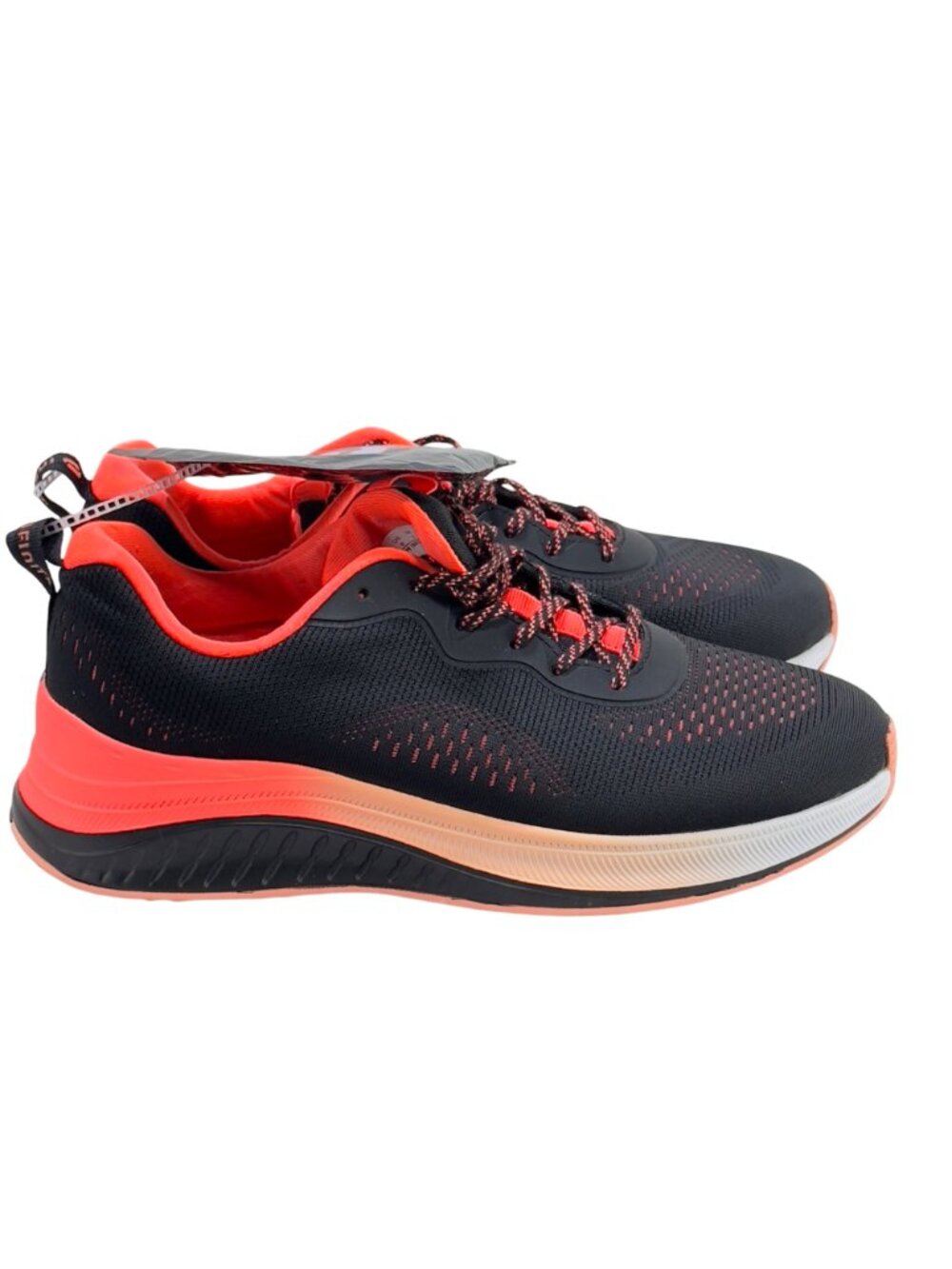 INFINITY Women's Infinite Black/Neon Coral Athletic Lace Up Nursing Shoes Size 8 - Picture 11 of 13